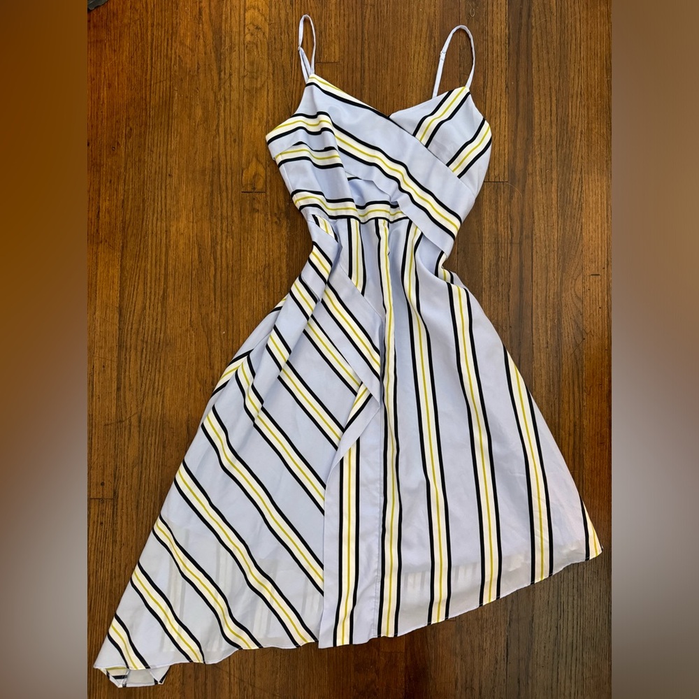 Banana Republic blue striped dress